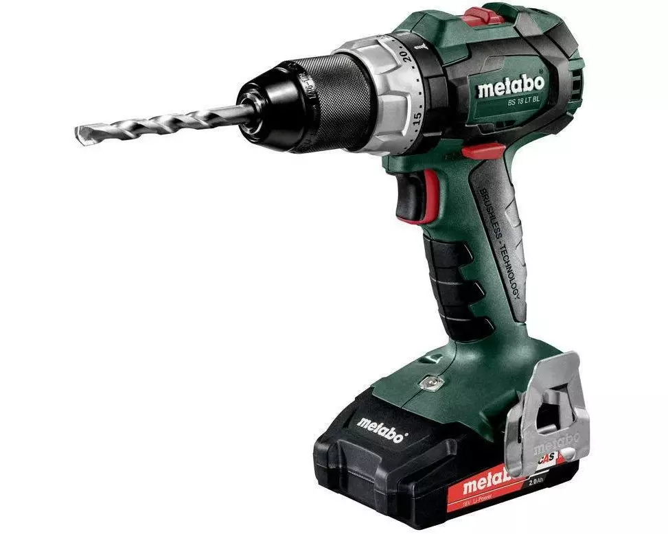 Metabo Akku-Bohrschrauber BS 18 LT BL Kit 2x 2.0 Ah