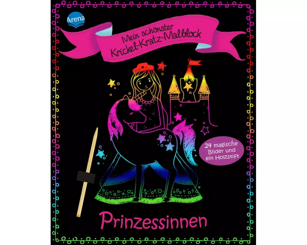Mein schönster Krickel-Kratz-Malblock. Prinzessinnen