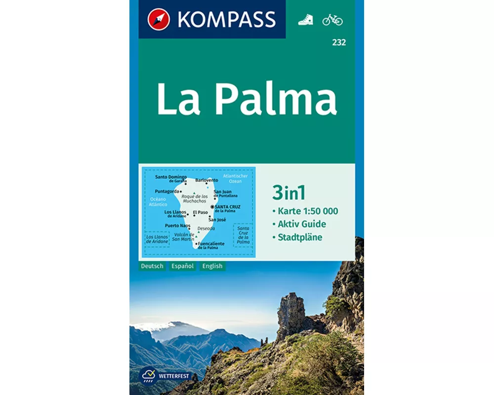 KOMPASS Wanderkarte 232 La Palma 1:50.000