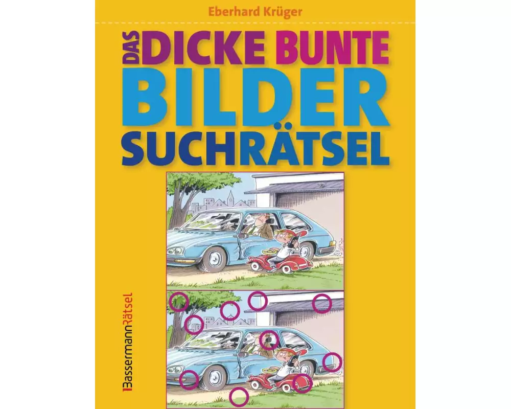 Das dicke bunte Bildersuchrätsel (Finde den Fehler)