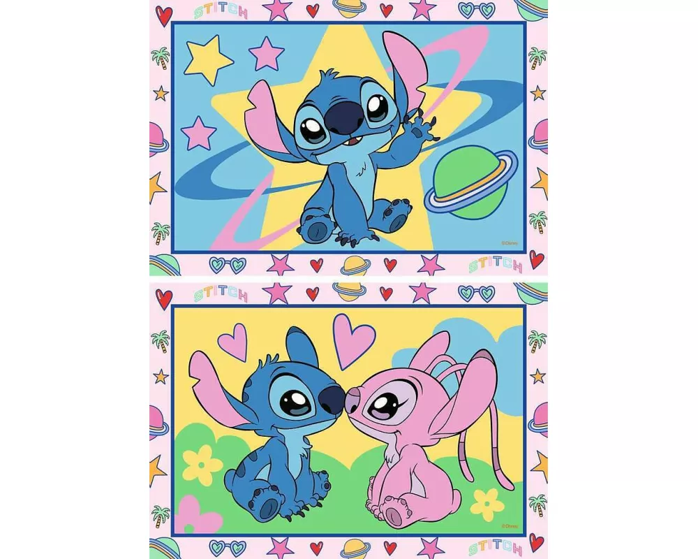 CreArt, Malen nach Zahlen Junior - Disney Stitch & Angel