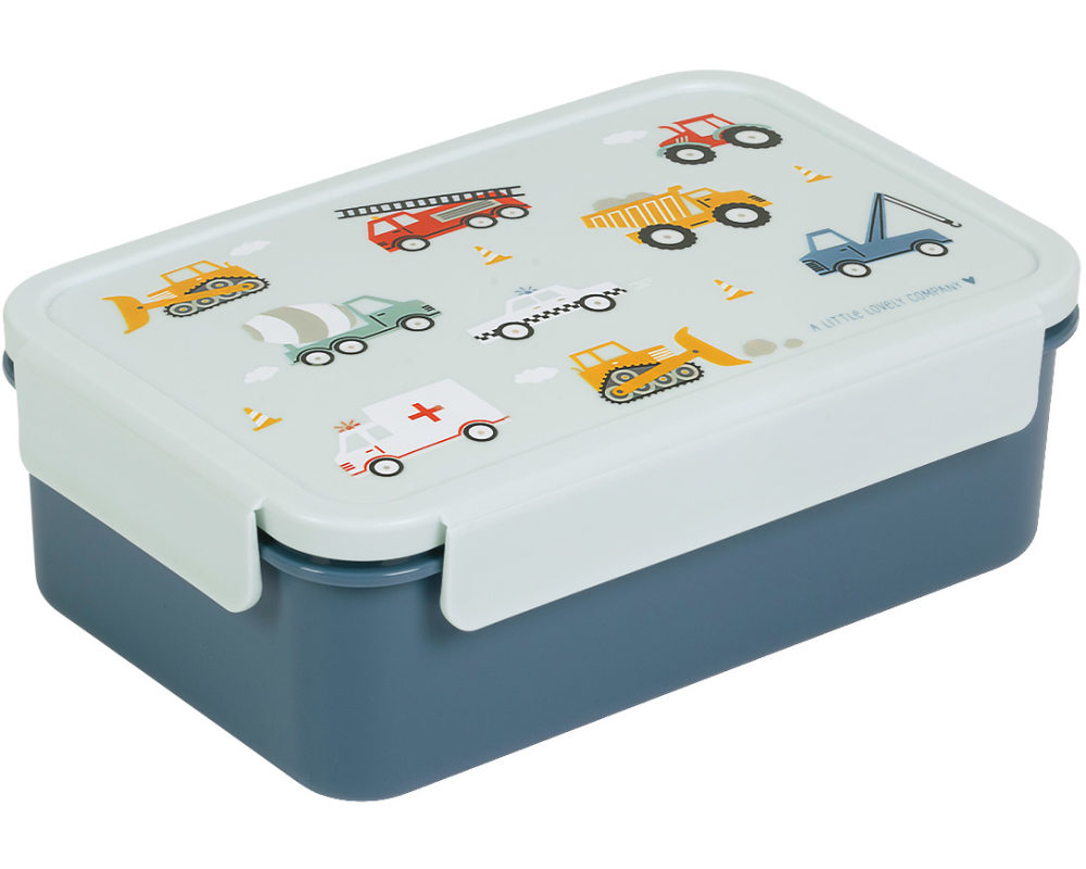 A Little Lovely Company Lunchbox Fahrzeuge Mehrfarbig