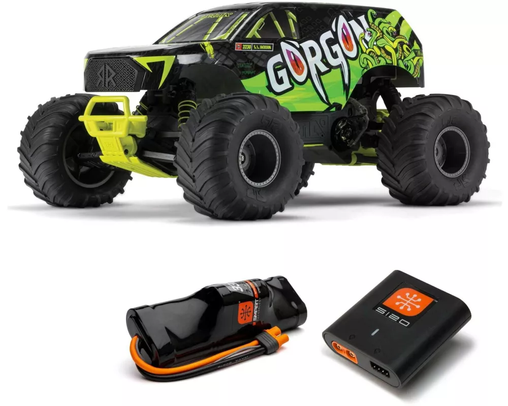 Arrma Monster Truck Gorgon MEGA 550 RWD Gelb, RTR, 1:10