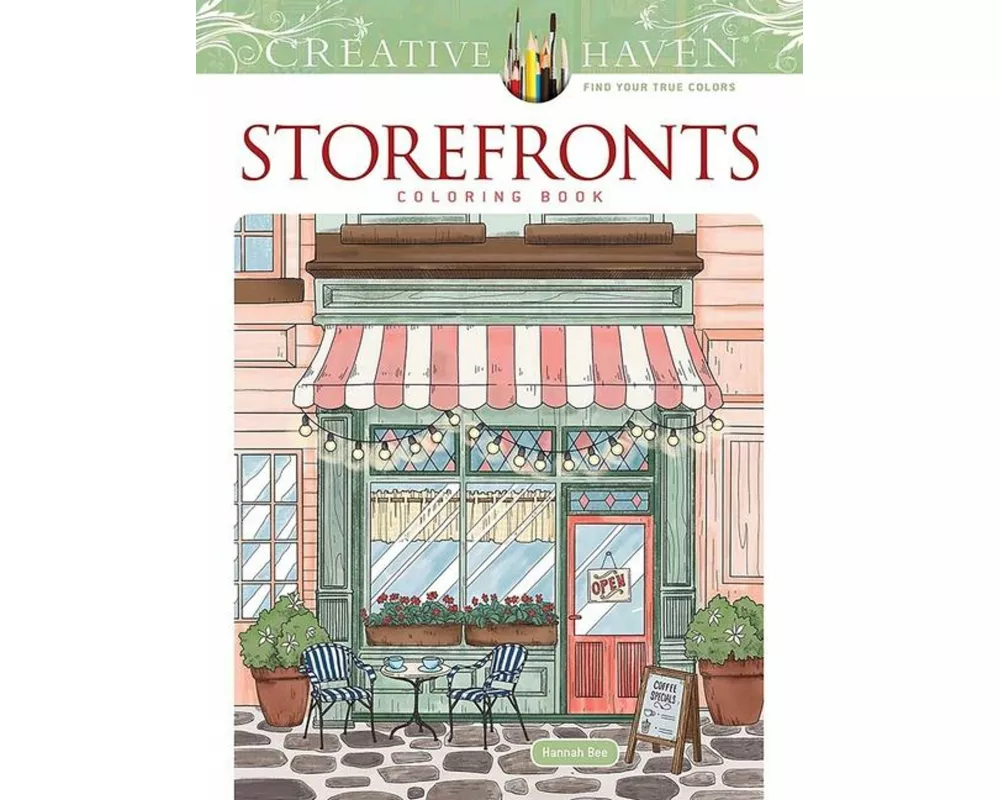 Creative Haven Storefronts Coloring Book