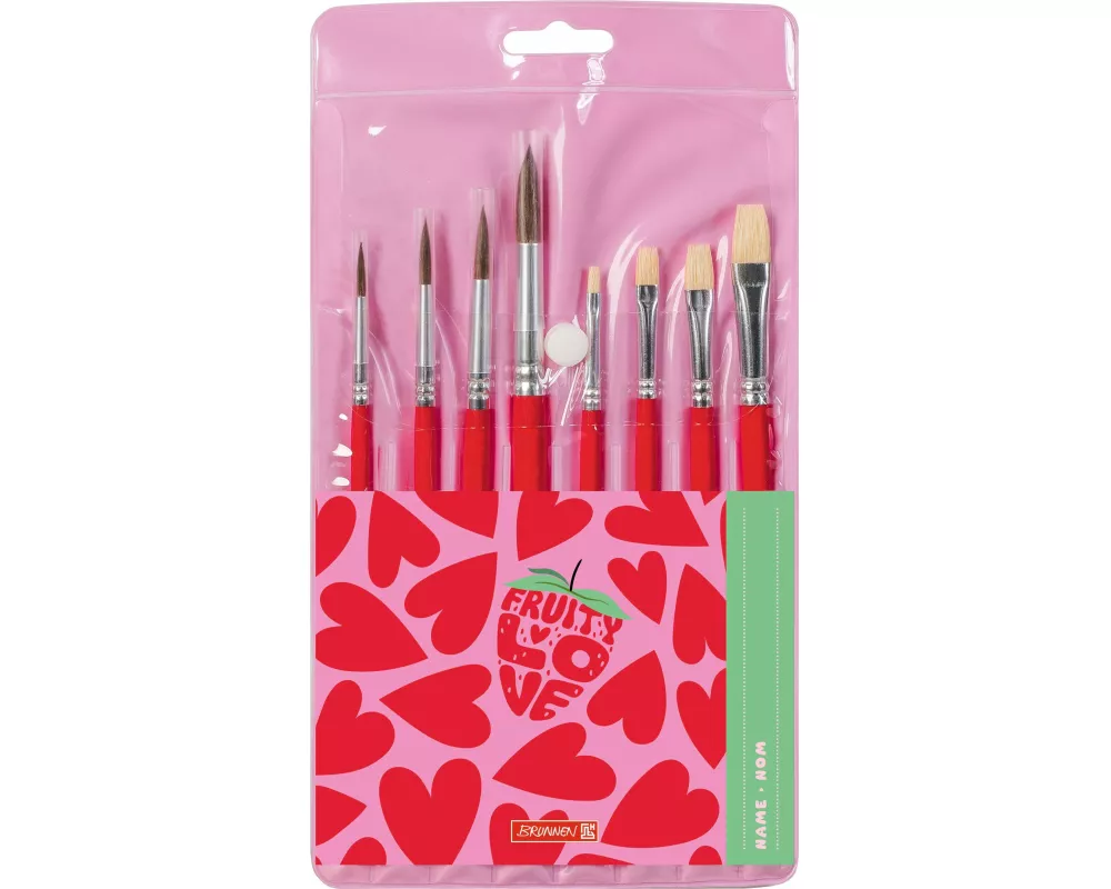Schulpinsel 8er-Set Fruity Love