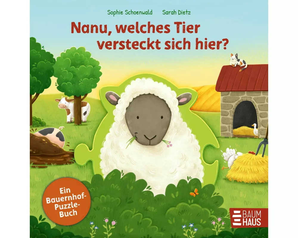 Nanu, welches Tier versteckt sich hier? Ein Bauernhof-Puzzle-Buch