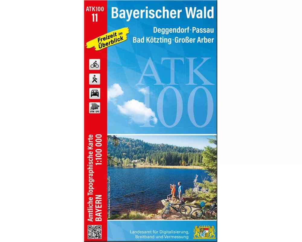 ATK100-11 Bayerischer Wald (Amtliche Topographische Karte 1:100000)