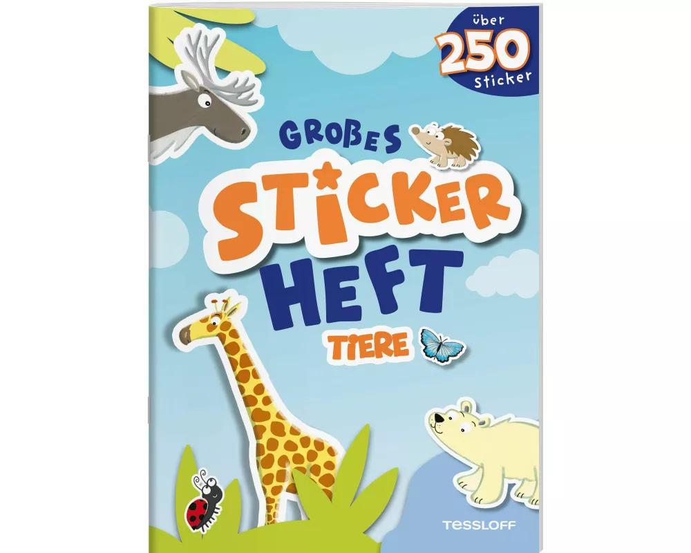 Großes Stickerheft. Tiere