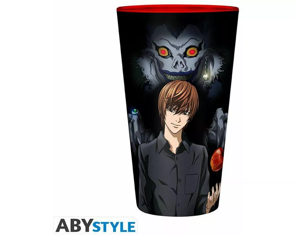 DEATH NOTE - Large Glass - 400ml - Light & Misa