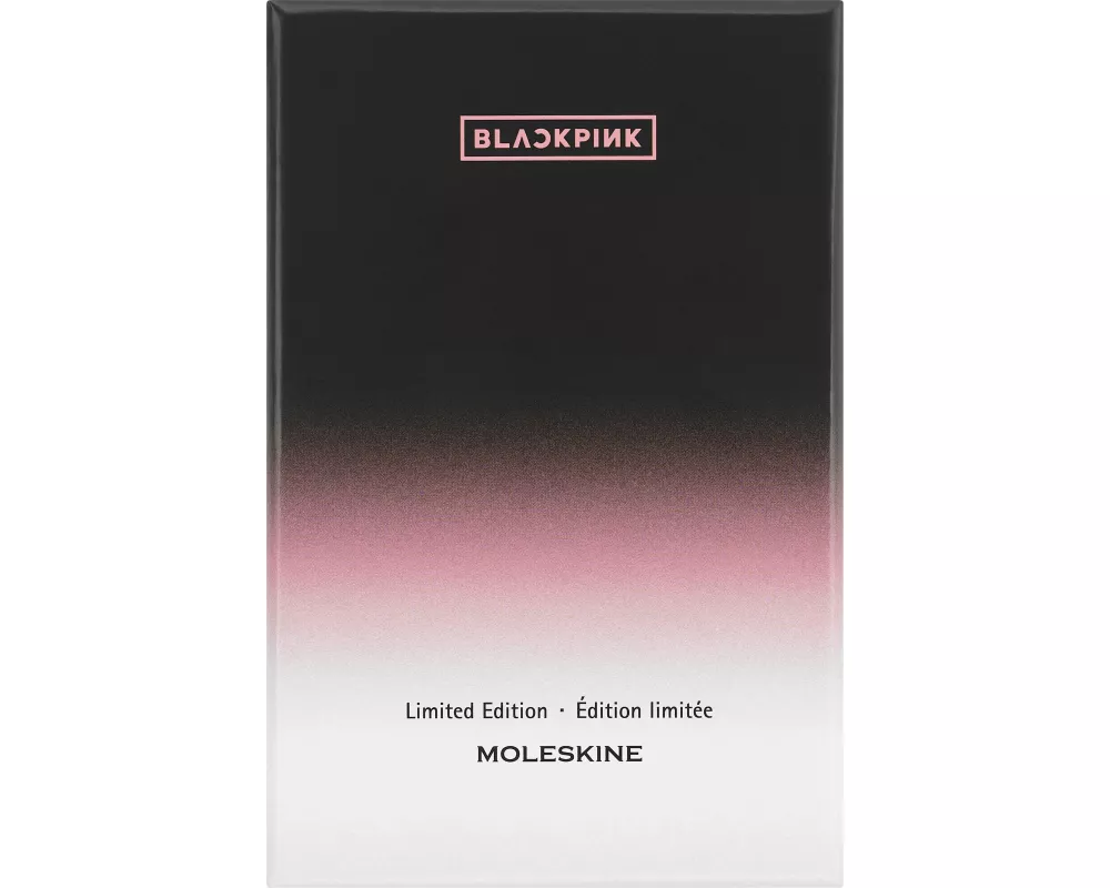 Moleskine X Blackpink Notizbuch Faux Fur XS, blanko, Schwarz