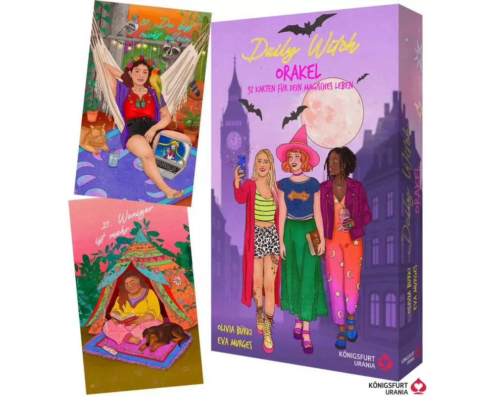 Daily Witch Orakel - 32 Orakelkarten & 48-seitiges Booklet - Hexenstarter-Set (DE)