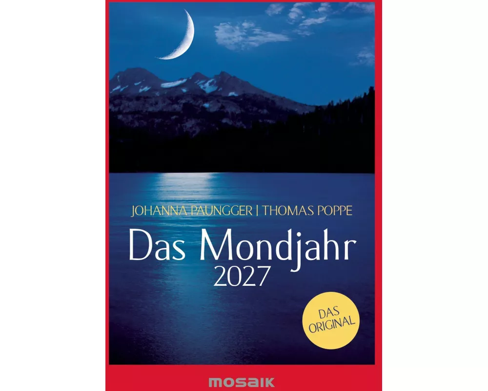 Das Mondjahr 2027 - s/w Taschenkalender