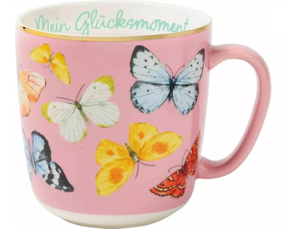 Blütenträume Kaffeebecher "Mein Glücksmoment", 350 ml