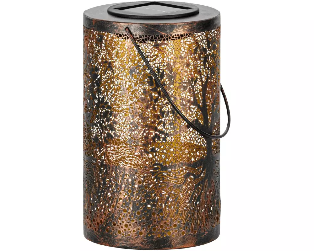 EGLO Leuchten Laterne SOLAR 31.5 cm, Gold/Schwarz