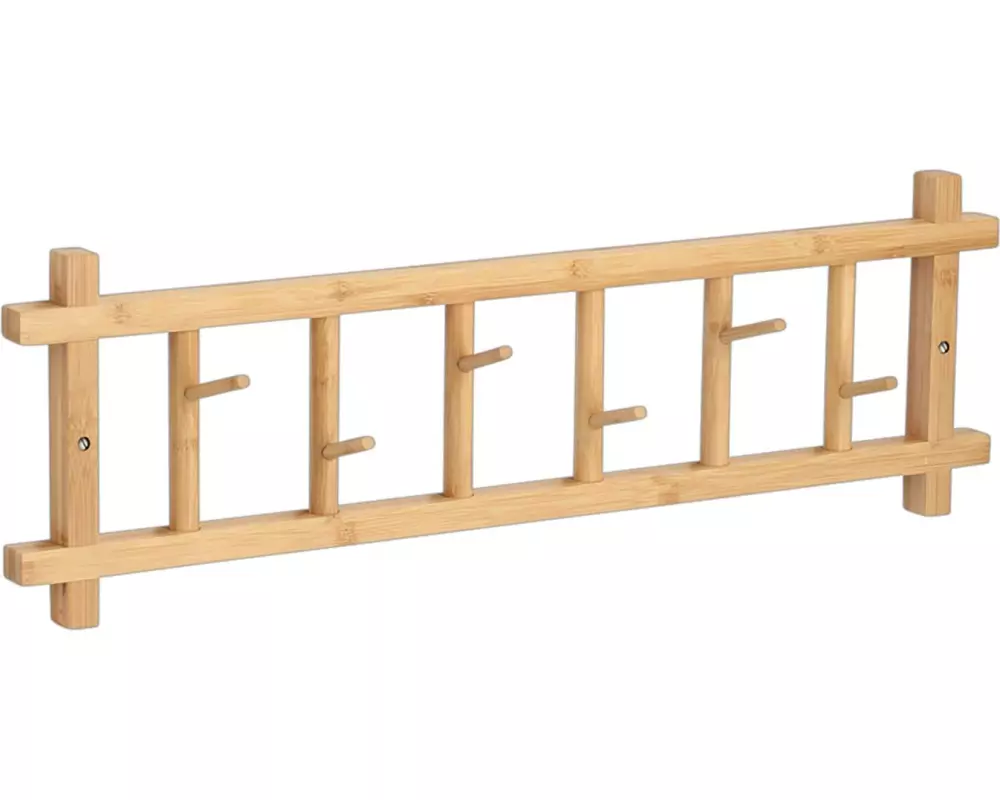 Zeller Present Wandgarderobe Bambus 68 x 2.5 x 22 cm