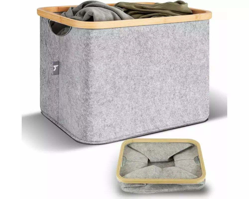 Hennez Aufbewahrungskorb Adrian Grau, 40 l