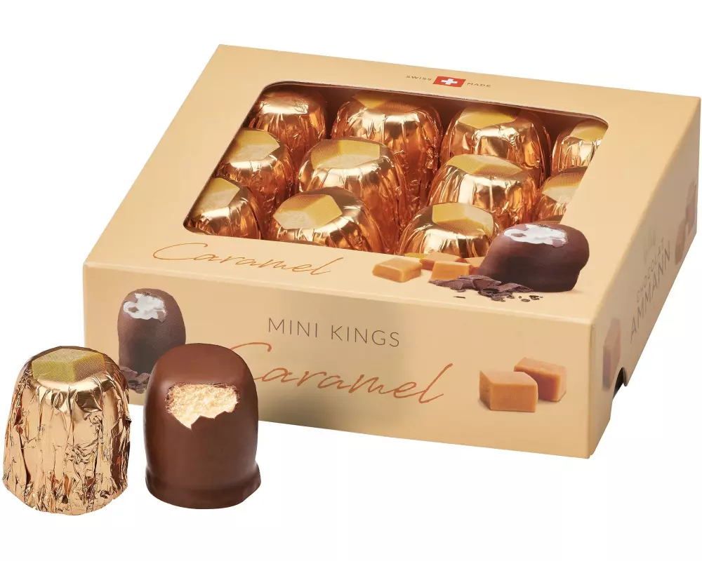 Chocolat Ammann Schokolade Mini King Caramel 16 x 10 g