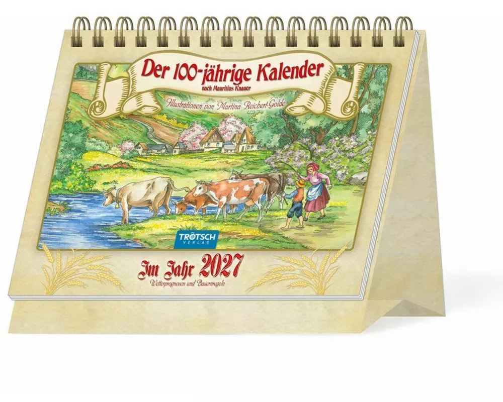 TRÖTSCH - Aufstellkalender Der 100-jährige Kalender 2027