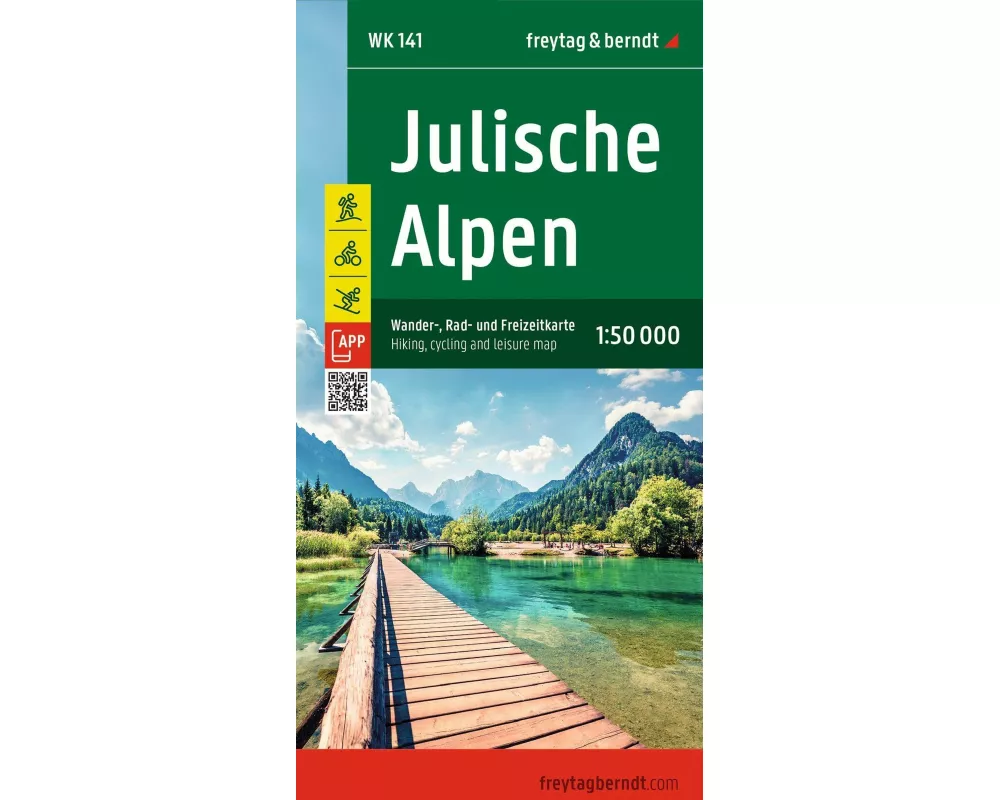 freytag & berndt Wanderkarte WK 141 Julische Alpen 1:50.000
