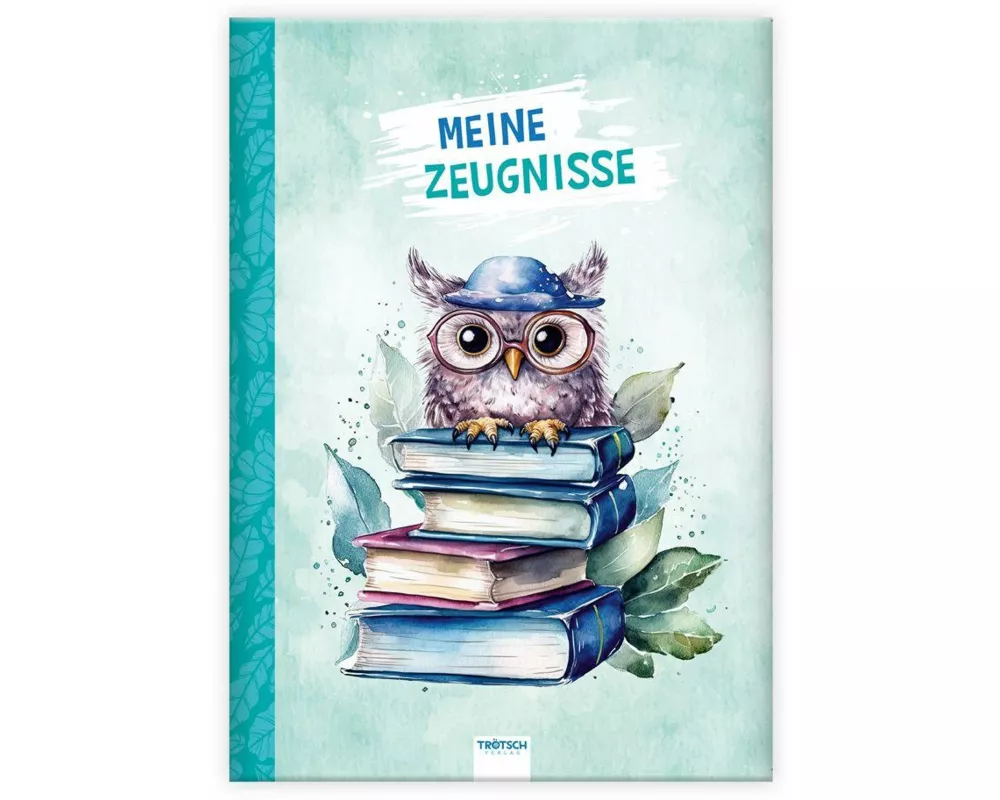 TRÖTSCH - Zeugnismappe A4 wattiert Eule