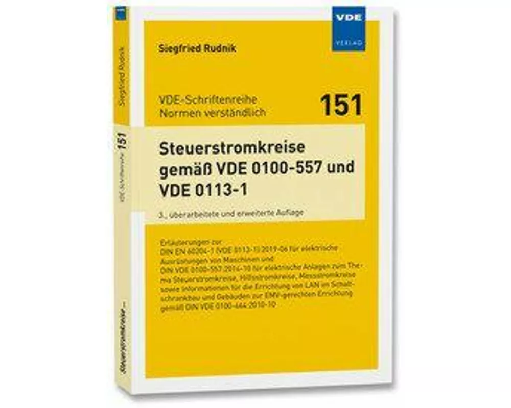 Steuerstromkreise gemäß VDE 0100-557 und VDE 0113-1