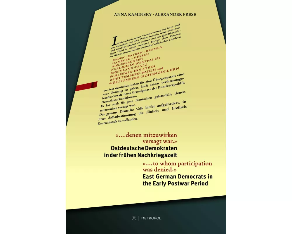 "... denen mitzuwirken versagt war." / "... to whom participation was denied."