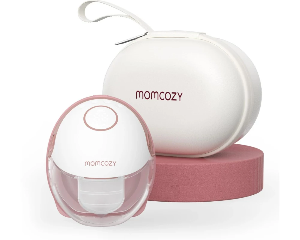 momcozy M6 Einzel Milchpumpe maroon Elektrisch