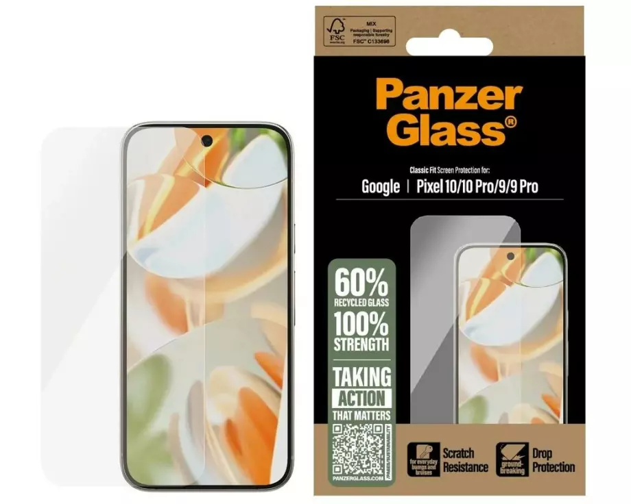 Panzerglass Displayschutz Clear Glass Pixel 10 / 10 Pro / 9 / 9 Pro