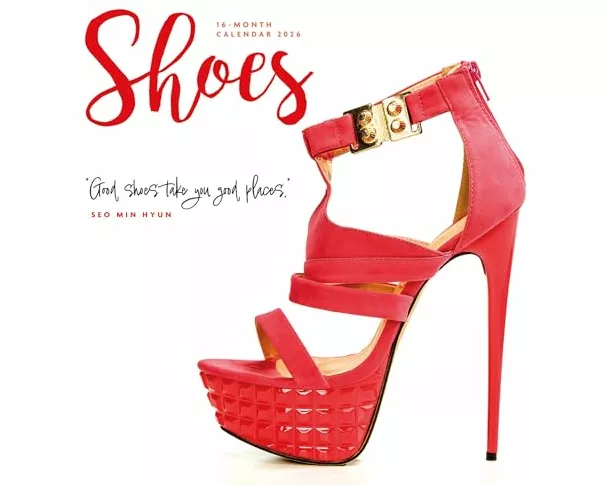 Shoes Square Mini Sunday Start Calendar