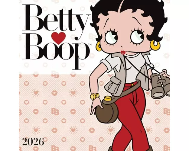 Betty Boop Square Wall Calendar 2026