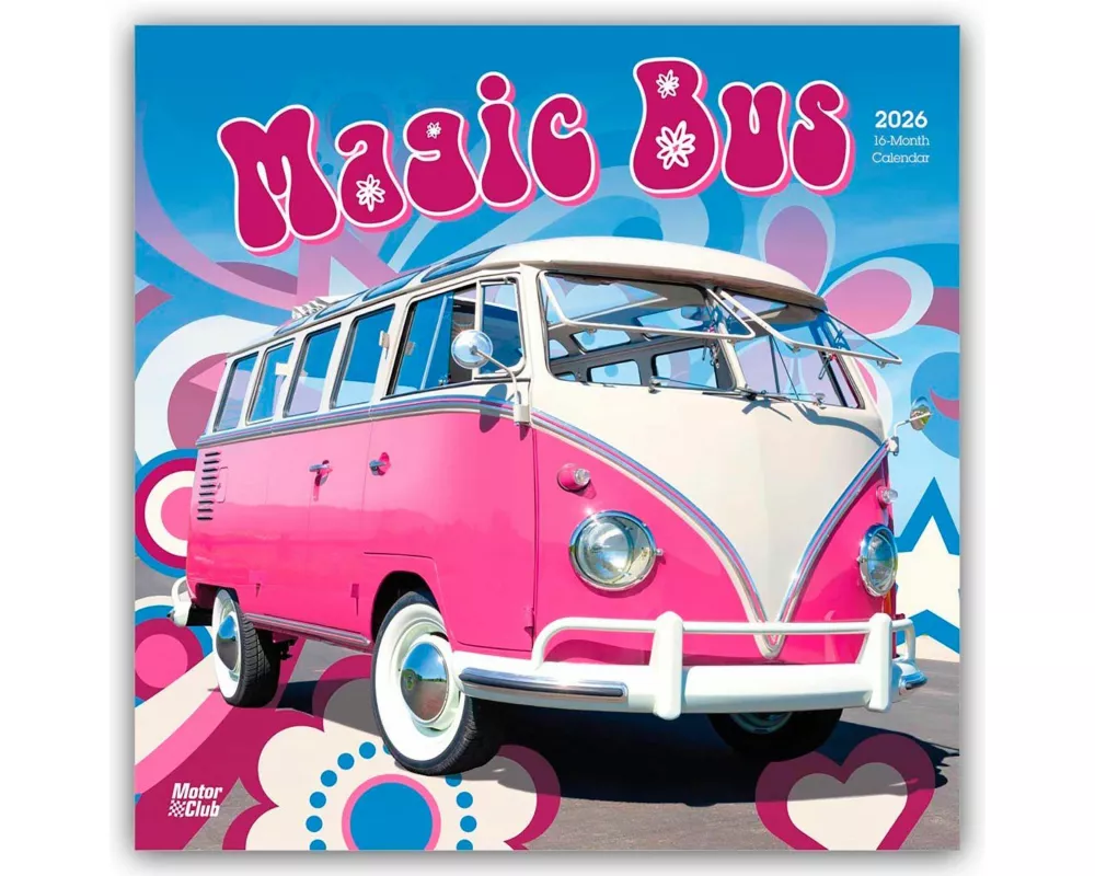 Magic Bus - Magischer Bus 2026 - 16-Monatskalender