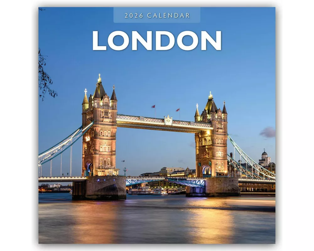 London 2026 Square Wall Calendar