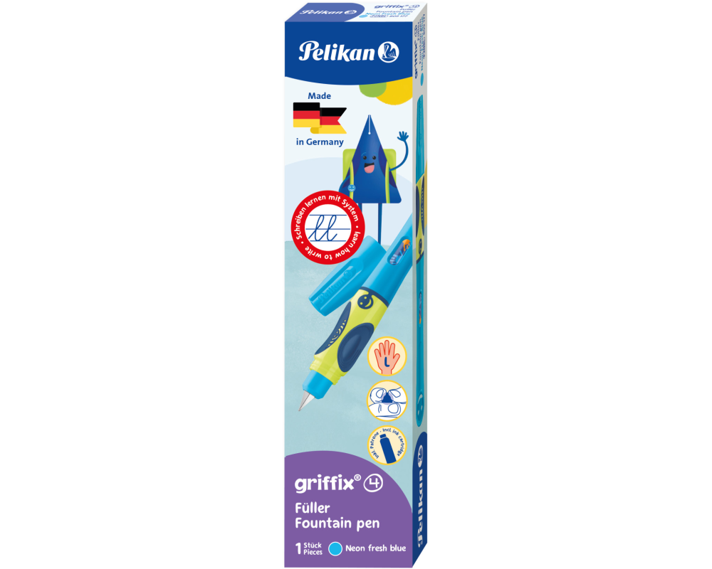 PELIKAN Füllhalter Griffix 809177 neonfresh blue L
