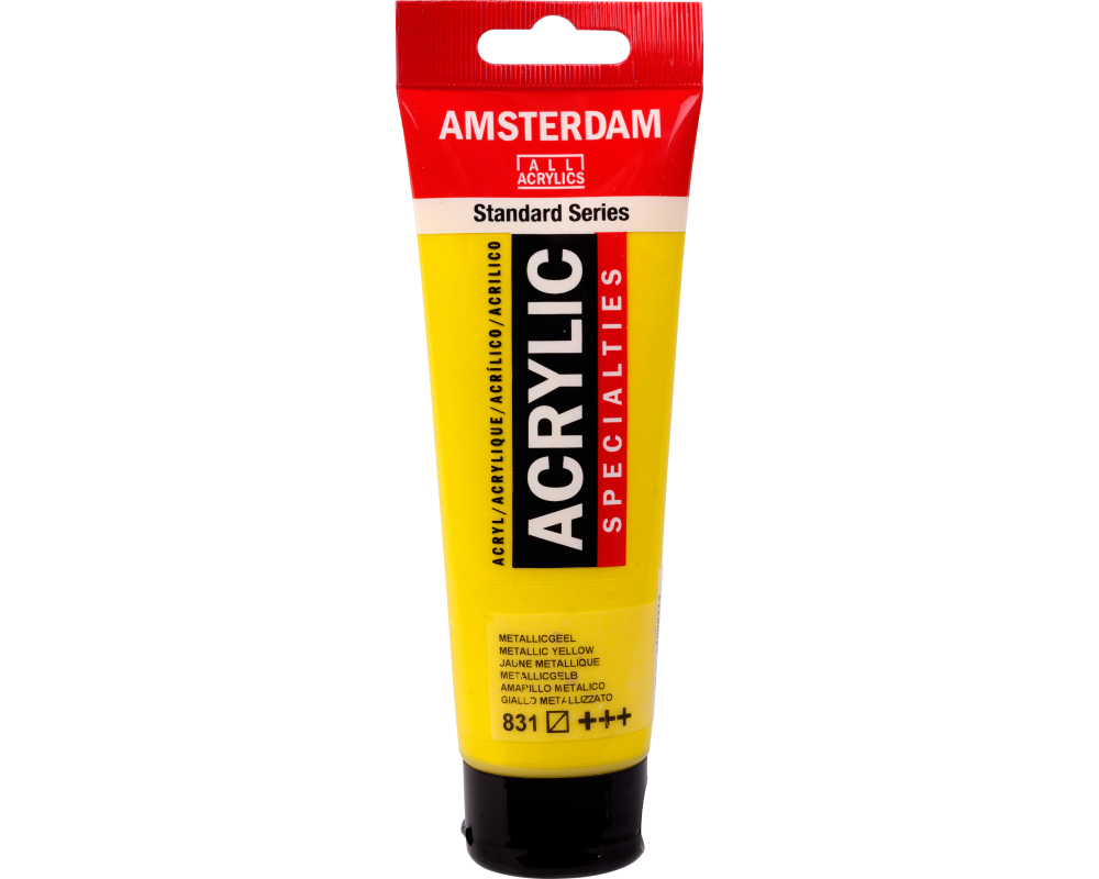 AMSTERDAM Acrylfarbe 120ml 17098312 metallic gelb 831