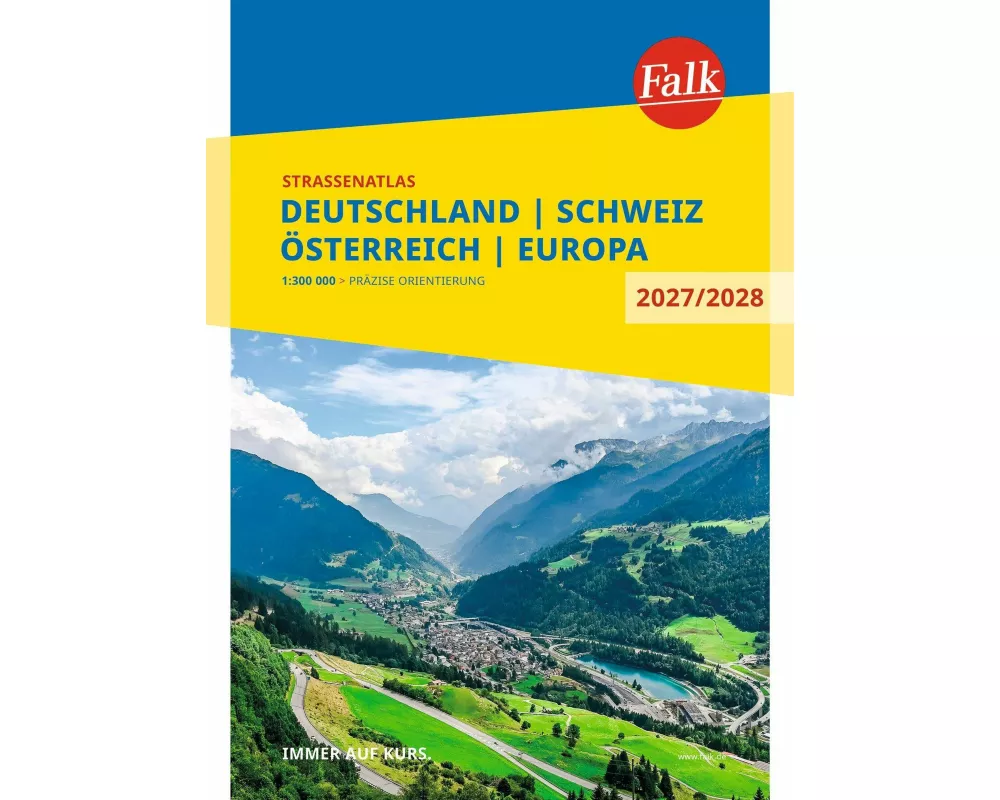 Falk Straßenatlas 2027/2028 Deutschland, Schweiz, Österreich 1:300.000