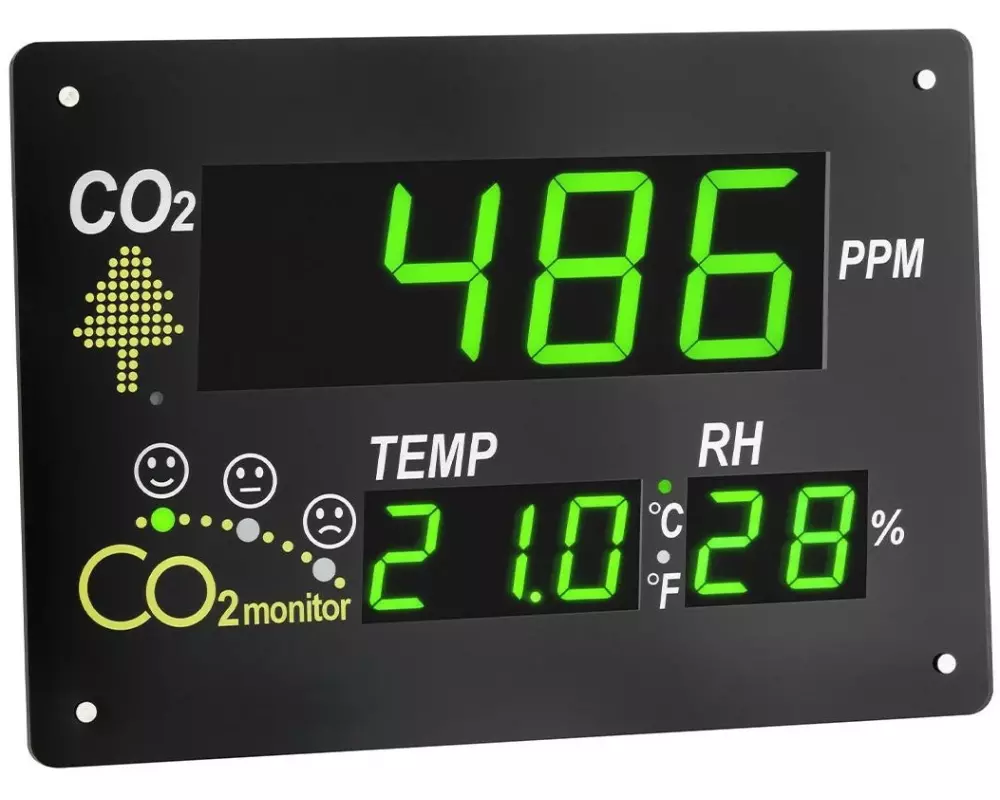 TFA Dostmann Luftgütemonitor Airco2ntrol Observer Schwarz