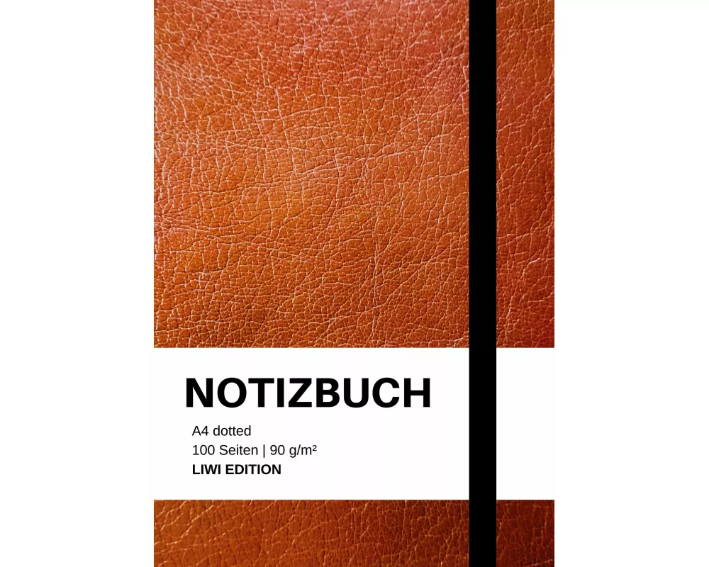 Notizbuch A4 dotted - 100 Seiten Soft Cover - braun - FSC Papier