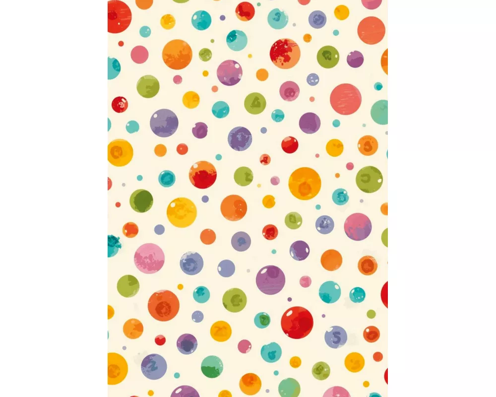 Notizbuch A4 kariert - Bunte Punkte / Konfetti - FSC Papier - Geschenkidee