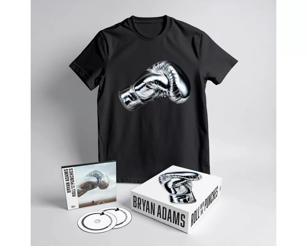 Roll With The Punches - T-Shirt (L) + CD Box Set