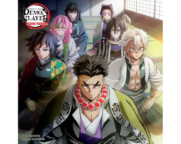 Demon Slayer 2026 Square Calendar