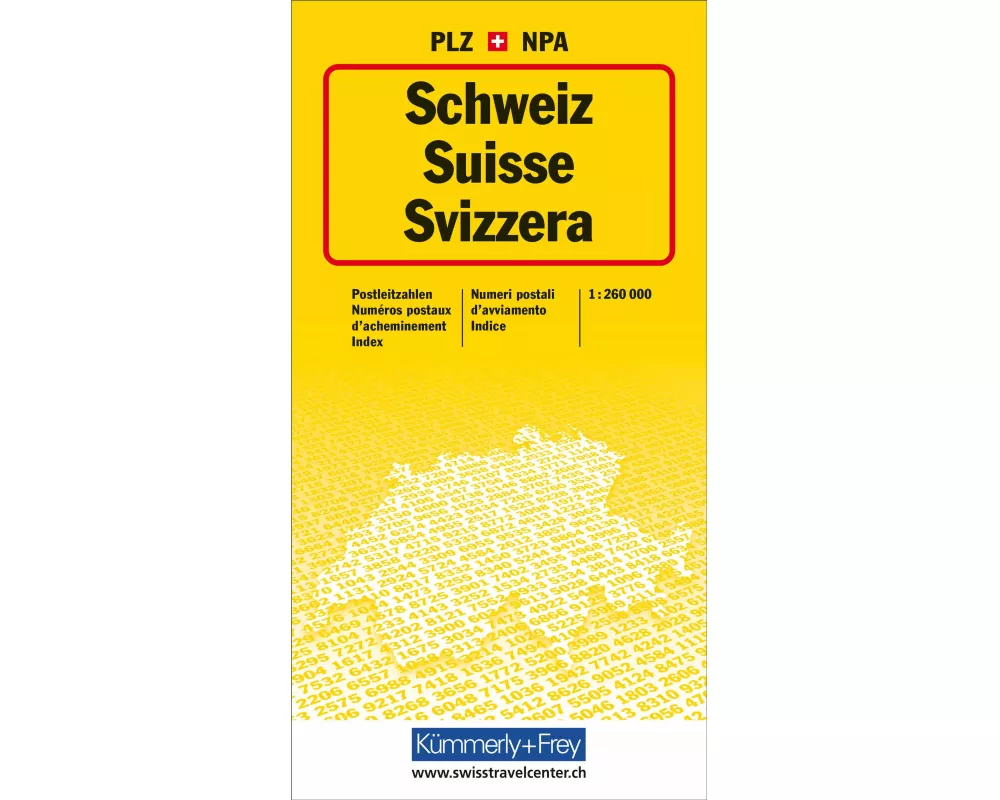 Schweiz, Postleitzahlenkarte