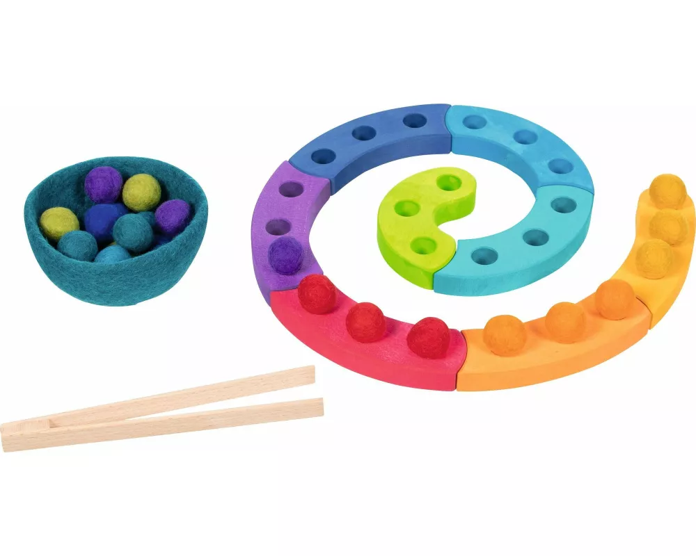 Farbsortierspiel und Adventsspirale