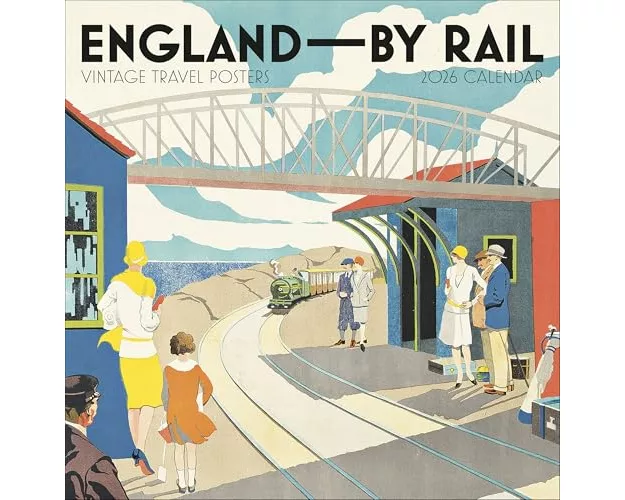 England by Rail: Vintage Travel Posters 2026 Wall Calendar