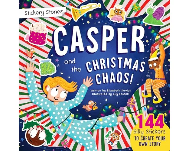 Stickery Stories: Casper and the Christmas Chaos - festive fantasy adventure sticker activity storybook for 4-8 Year Olds!