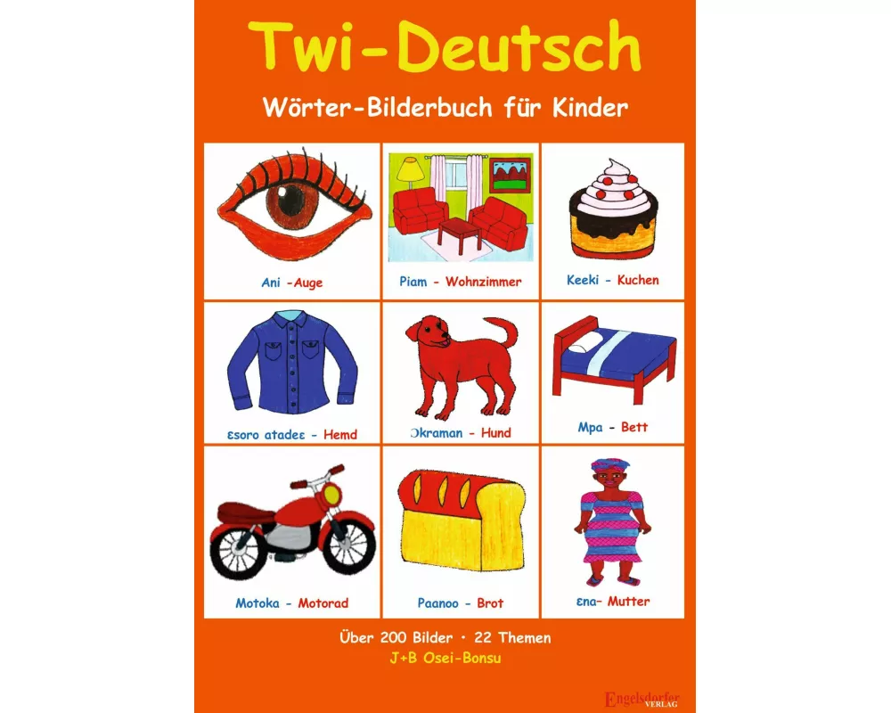 Twi-Deutsch Wörter-Bilderbuch für Kinder