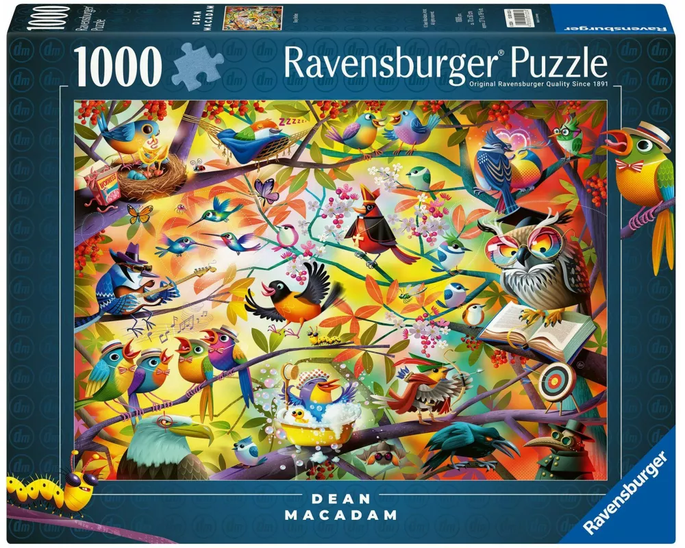 Erwachsenenpuzzle 1000 Teile - Dean MacAdam: Fleißige Vögelchen