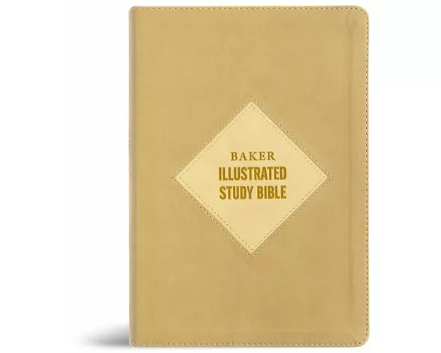CSB Baker Illustrated Study Bible, Khaki Leathertouch