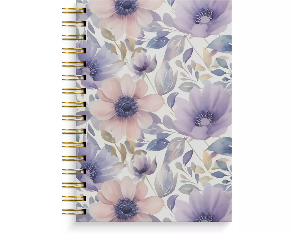 Burde Notizbuch A5 lilac flowers