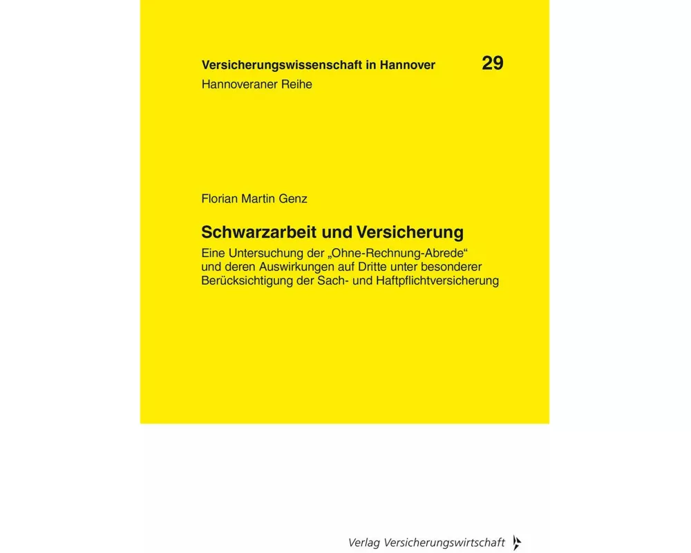 Schwarzarbeit und Versicherung