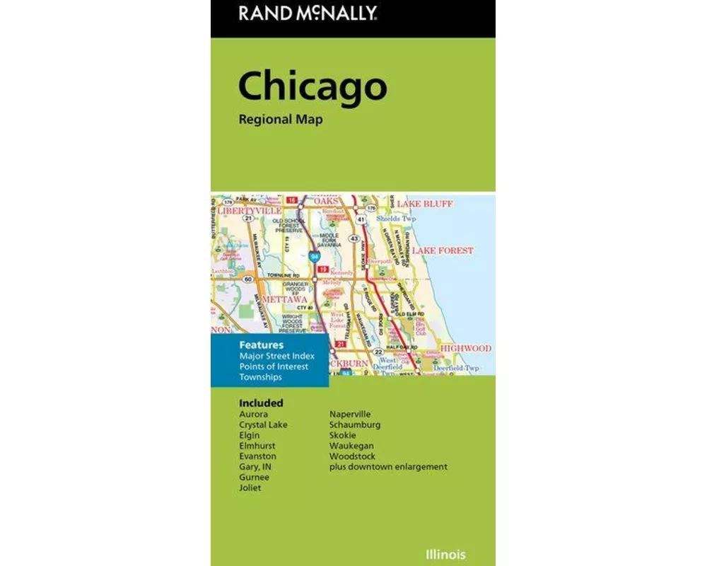 Rand McNally Folded Map: Chicago Regional Map